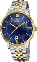 Festina Niebieski/Stal w odcieniu złota Ø41 mm F20483-2