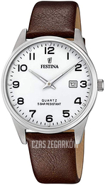 Festina Biały/Skóra Ø39 mm F20512-1