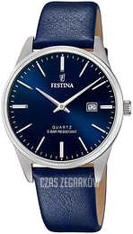 Festina Niebieski/Skóra Ø39 mm F20512-3