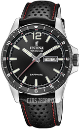 Festina Titanium Czarny/Skóra Ø43 mm F20530-4