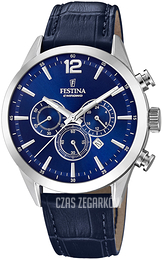 Festina Timeless Niebieski/Skóra Ø44 mm F20542-2