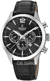 Festina Timeless Czarny/Skóra Ø44 mm F20542-5