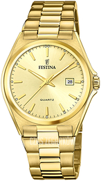 Festina Classic Żółte złoto/Stal w odcieniu złota Ø40 mm F20555-3