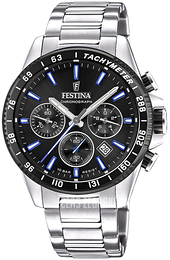 Festina Timeless Czarny/Stal Ø45 mm F20560-5