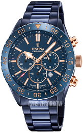 Festina Ceramic Niebieski/Stal Ø44 mm F20576-1