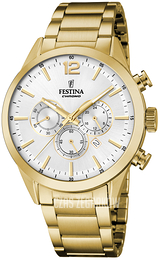 Festina Timeless Srebrny/Stal w odcieniu złota Ø43.5 mm F20633-1
