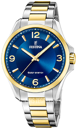 Festina Classic Niebieski/Stal w odcieniu złota Ø41.5 mm F20657-4