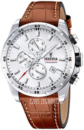 Festina Timeless Srebrny/Skóra Ø44.5 mm F20692-1