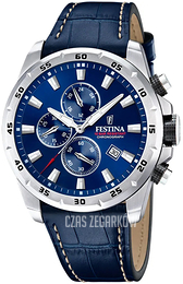 Festina Timeless Niebieski/Skóra Ø44.5 mm F20692-2