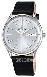 Festina Dress Srebrny/Skóra Ø42 mm F6837-1