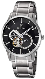 Festina Dress Czarny/Stal Ø42 mm F6845-4