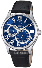 Festina Classic Niebieski/Skóra Ø42 mm F6848-2
