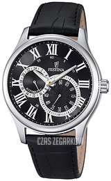 Festina Classic Czarny/Skóra Ø42 mm F6848-3