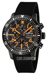 Fortis B-42 Black Czarny/Guma Ø42 mm 638.28.13.K