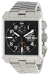 Fortis Square Czarny/Stal 667.10.41.M