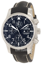 Fortis F-43 Czarny/Skóra Ø43 mm 701.10.81.L01