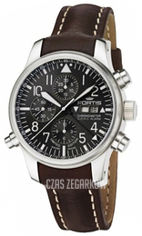 Fortis F-43 Czarny/Skóra Ø43 mm 702.10.81.L16