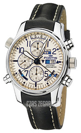 Fortis F-43 Beżowy/Skóra Ø43 mm 703.20.92.L01