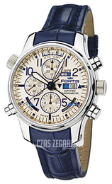 Fortis F-43 Beżowy/Skóra Ø43 mm 703.20.92.LC05