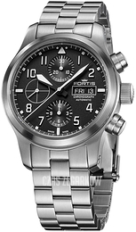 Fortis Aeromaster Czarny/Stal Ø42 mm F4040000