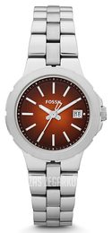 Fossil Sylvia Czerwony/Stal Ø28 mm AM4406