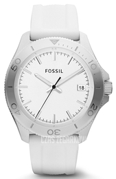 Fossil Retro Traveler Biały/Guma Ø44 mm AM4471