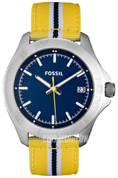 Fossil Retro Traveler Niebieski/Tkanina Ø44 mm AM4477
