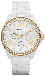 Fossil Cecile Biały/Plastik Ø40 mm AM4493