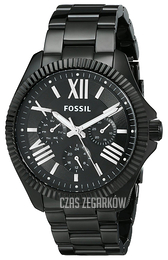 Fossil Czarny/Stal Ø40 mm AM4591