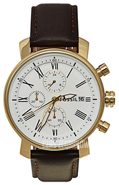 Fossil Chronograph Biały/Skóra Ø40 mm BQ1009