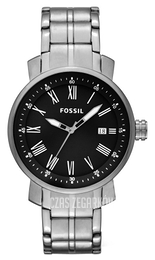 Fossil Rhett Czarny/Stal Ø42 mm BQ1010