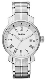 Fossil Rhett Biały/Stal Ø42 mm BQ1012