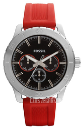 Fossil Kipton Czarny/Guma Ø42 mm BQ1061