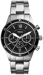 Fossil Czarny/Stal Ø43 mm BQ2226