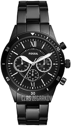 Fossil Czarny/Stal Ø43 mm BQ2227