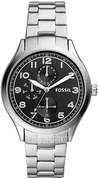 Fossil Czarny/Stal Ø42 mm BQ2484