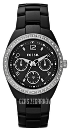 Fossil Berkley Czarny/Czeramiczna Ø36 mm CE1043