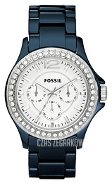 Fossil Riley Biały/Czeramiczna Ø40 mm CE1045