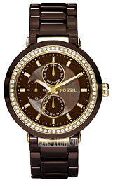 Fossil Allie Brązowy/Czeramiczna Ø39 mm CE1046