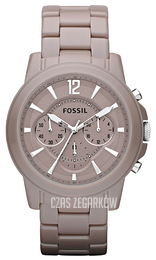 Fossil Grant Beżowy/Czeramiczna Ø43 mm CE5018