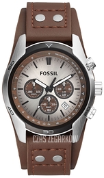 Fossil Casual Srebrny/Skóra Ø44 mm CH2565