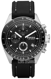 Fossil Decker Czarny/Guma Ø44 mm CH2573IE