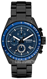 Fossil Decker Niebieski/Stal Ø44 mm CH2692