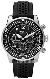 Fossil Retro Traveler Czarny/Guma Ø44 mm CH2705