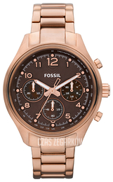 Fossil Flight Brązowy/Stal w kolorze różowego złota Ø38 mm CH2793