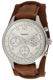 Fossil Srebrny/Skóra Ø38 mm CH2795