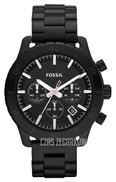 Fossil Keaton Czarny/Stal Ø43 mm CH2816