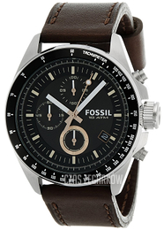 Fossil Czarny/Skóra Ø43 mm CH2885