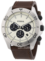 Fossil Chronograph Szampański/Skóra Ø45 mm CH2886