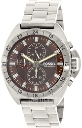 Fossil Brązowy/Stal Ø45 mm CH3002